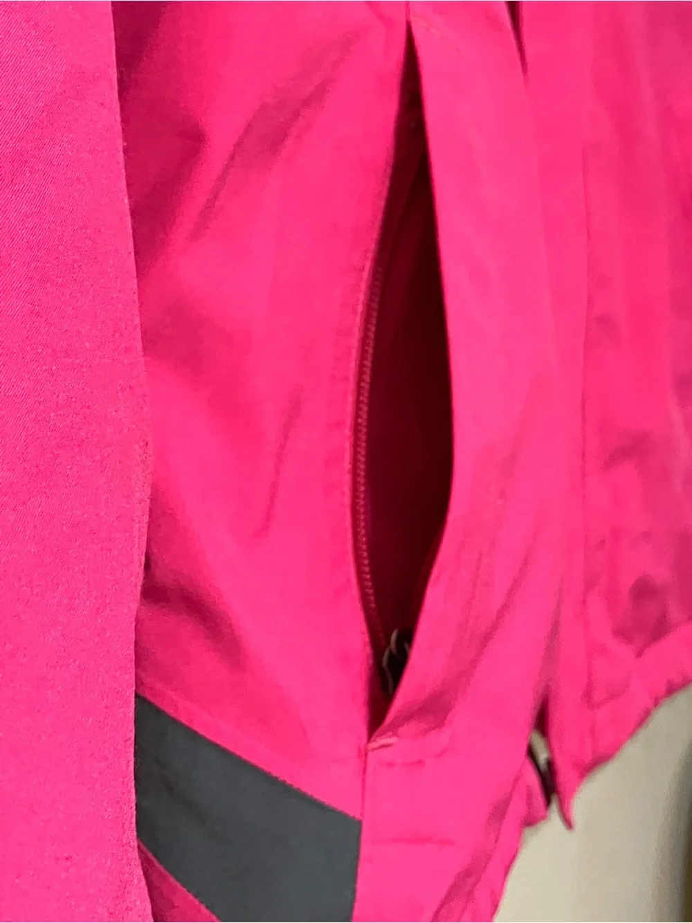 Triclimate 3-in-1 The North Face Bright Pink Hooded Rain Jacket with Gray Accent